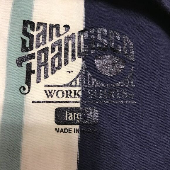 Stylish Striped Short Sleeve Tee for Men - Picture 2 of 2